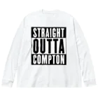 DRIPPEDのSTRAIGHT OUTTA COMPTON- ストレイト・アウタ・コンプトン- ビッグシルエットロングスリーブTシャツ