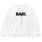 おもしろいTシャツ屋さんのBARI.KATA　バリカタ　鋼　ハガネ　九州　博多ラーメン　とんこつ ビッグシルエットロングスリーブTシャツ