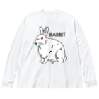 DRIPPEDのRABBIT-うさぎ- ビッグシルエットロングスリーブTシャツ