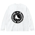 こてつ日誌のお座りシェルティ【ロゴ風】 Big Long Sleeve T-Shirt