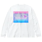 たゆたるのNEWYORK time(ピンク) Big Long Sleeve T-Shirt