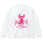 andymenteのHELL CAT REGION Big Long Sleeve T-Shirt