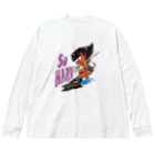 nidan-illustrationの“So HARD” Big Long Sleeve T-Shirt