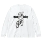 nidan-illustrationの"Wind Jockey" ビッグシルエットロングスリーブTシャツ