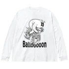 nidan-illustrationの"Ballooooon" #1 ビッグシルエットロングスリーブTシャツ