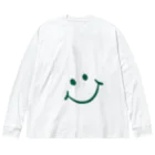 studiohapunaのSMILE_GREEN Big Long Sleeve T-Shirt