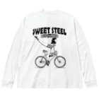 nidan-illustrationの"SWEET STEEL Cycles" #1 Big Long Sleeve T-Shirt