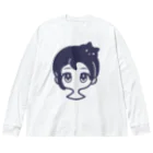 AI作家さむねこの作品集のクロネコアタマ Big Long Sleeve T-Shirt