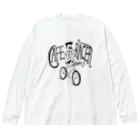 nidan-illustrationの"CAFE RACER" Big Long Sleeve T-Shirt