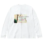 壬本舗 mizu-no-e-hompoの夕景 Big Long Sleeve T-Shirt