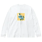 【趣味】ゆるい絵を描くのこけこっこー Big Long Sleeve T-Shirt