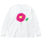 kozukuzukzの椿（濃ピンク） Big Long Sleeve T-Shirt