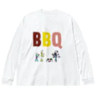 HAJIME-TALUのカマキチくんとBBQ🍖 ビッグシルエットロングスリーブTシャツ