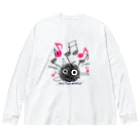 イラスト MONYAAT のCT106 もじゃもじゃ★ぱっふん*ODOROU UTAO*A Big Long Sleeve T-Shirt