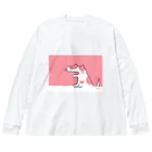 しろくまのかばん屋さん（SUZURI店）のぶちねこさん Big Long Sleeve T-Shirt