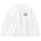 7-Designの一周回ってオシャレな猫さん ビッグシルエットロングスリーブTシャツ