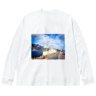 ChikuwaShopのプリントTシャツ Big Long Sleeve T-Shirt