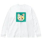 mo=kaのmiette+a×mo=ka　Green ビッグシルエットロングスリーブTシャツ