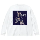 佳石（かせき）のおCATちゃん ビッグシルエットロングスリーブTシャツ