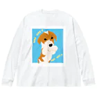 burijinaのコーギー犬 ビッグシルエットロングスリーブTシャツ