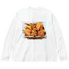 なし屋のアジフライまみれ Big Long Sleeve T-Shirt