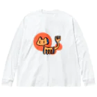 赤崎でんじろー🐞のたぶんねこ ビッグシルエットロングスリーブTシャツ