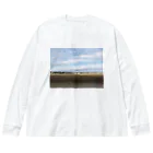 sun_awoke_garden_jpの薩摩芋の畑より日本海臨むべし ビッグシルエットロングスリーブTシャツ