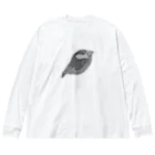 tomo0530tomo0803の文鳥のめるめ～る ビッグシルエットロングスリーブTシャツ