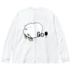 ダイナマイト87ねこ大商会の缶ぽっくりでブイブイいわす猫 Big Long Sleeve T-Shirt