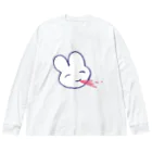 あくむ病院の吐血白うさぎ Big Long Sleeve T-Shirt