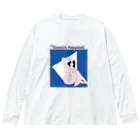 コトリッチの三角コトリッチ青　 Big Long Sleeve T-Shirt