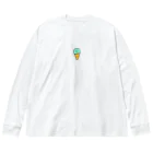 ただのチョコミン党によるチョコミント屋のドット絵なチョコミント。 Big Long Sleeve T-Shirt