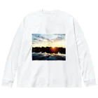 四月馬鹿同盟の「地獄の上も下も春」clear ver. Big Long Sleeve T-Shirt