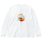 カンフーうどん屋さんのこってり温泉 Big Long Sleeve T-Shirt