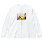 たにたにの早春マリーゴールド Big Long Sleeve T-Shirt