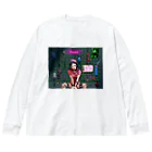 サイケデリックミリタリーパフパフの「浮気病棟」ジャケットデザイン　グッズ Big Long Sleeve T-Shirt