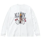 nidan-illustrationの"ALL IN -Track Club-" Big Long Sleeve T-Shirt