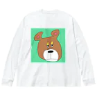 ほなみさん家のぽっぷくま ビッグシルエットロングスリーブTシャツ