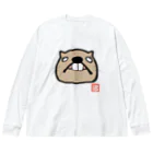 Chekesのでっぱおいたん BIGシルエットロングTシャツ Big Long Sleeve T-Shirt