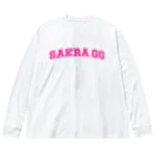 Sakra.gg🌸のSakra.gg College Font Big Long Sleeve T-Shirt