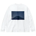 月と鼈の地球は回る　富士山と星 Big Long Sleeve T-Shirt