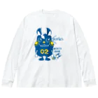 イラスト MONYAAT のCT124 モコモコラビット２号*ggrks Big Long Sleeve T-Shirt