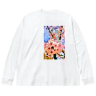 LalaHangeulの벚꽃 (桜) ハングル Big Long Sleeve T-Shirt