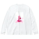 さやひよの宝箱の桜吹雪 ビッグシルエットロングスリーブTシャツ