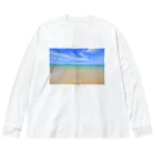 アロハスタイルハワイのラニカイビーチ ビッグシルエットロングスリーブTシャツ