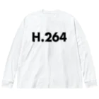 TVmanApparelのH.264-T ビッグシルエットロングスリーブTシャツ