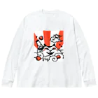 なまらやのねこ日の出 ビッグシルエットロングスリーブTシャツ