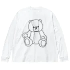 minoru*のみのくま　くろ Big Long Sleeve T-Shirt