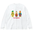 F-SOUL(エフソウル)のザ・ピーチーズ Big Long Sleeve T-Shirt