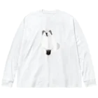 モナミモザの青い目の長毛猫 Big Long Sleeve T-Shirt